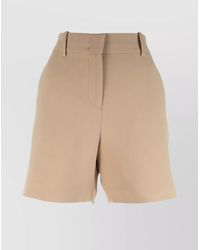 Ermanno Scervino - High-Waisted Shorts With Belt Loops And Side Pockets - Lyst