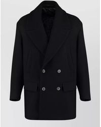 Giorgio Armani - Wool Cashmere Double-Breasted Coat - Lyst