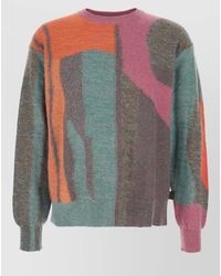 Paul Smith - Cotton Blend Sweater Crew Neck Pattern - Lyst