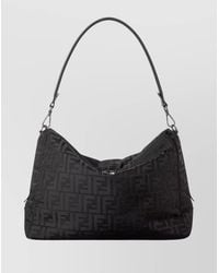Fendi - Shoulder Bag With Adjustable Strap And Metal Hardware - Lyst