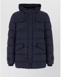 Herno - Nylon Down Jacket With Hood And Pockets - Lyst