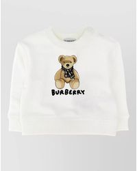Burberry - Thomas Orsetto Cotton Crew Neck Sweatshirt - Lyst