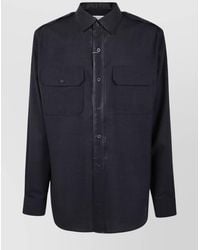 Maison Margiela - Wool Long-Sleeve Shirt - Lyst