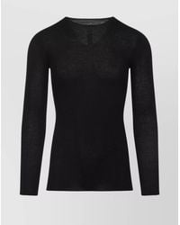 Rick Owens - Virgin Wool Ribbed Crewneck Jumper - Lyst