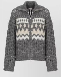 Peserico - Sequined Long-Sleeve High-Neck Jacket - Lyst