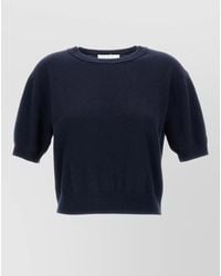 Lisa Yang - Genevra Cashmere Crew Neck Short Sleeve Top - Lyst