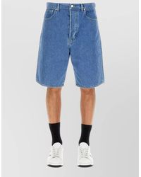 KENZO - Denim Bermuda Shorts Himawari Belt Loops - Lyst