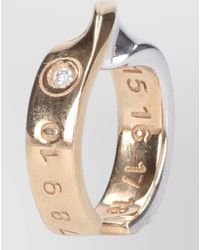 Maison Margiela - Lightweight Hoop Earrings Diamond Accent Design - Lyst