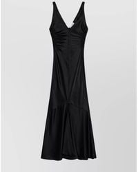 Sportmax - Katia V-Neck Midi Dress - Lyst