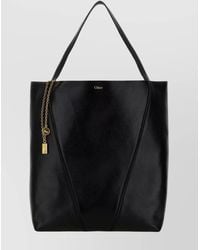 Chloé - Spin Large Leather Shoulder Bag - Lyst