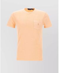 Ralph Lauren - Logo Chest Pocket Crew Neck Short Sleeves T-Shirt - Lyst