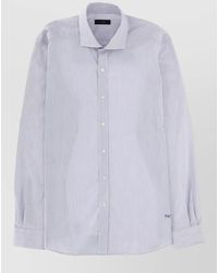 Fay - Striped Cotton Regular-Fit Shirt - Lyst