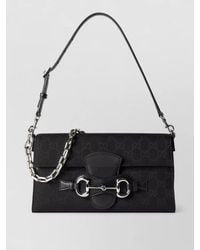 Gucci - Horsebit 1955 Mini Canvas Shoulder Bag - Lyst