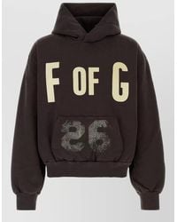 Fear Of God - Cotton Hooded Sweatshirt Graphic Front Back - Lyst