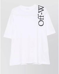 Off-White c/o Virgil Abloh - Vertical Bookish Skate Cotton Crewneck T-Shirt - Lyst
