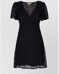 Michael Kors - Lace Flared Hem Mini Dress - Lyst