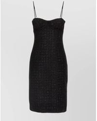 ROTATE BIRGER CHRISTENSEN - Bouclé Sequin Appliqué Midi Dress - Lyst