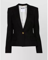 Moschino - Wool Single-Breasted Blazer - Lyst
