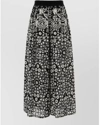 Weekend by Maxmara - Palanca Cotton Skirt High Waist Midi - Lyst