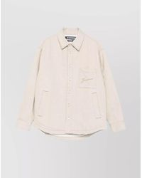 Jacquemus - Button-Down Shirt Curved Hemline Long Sleeves - Lyst