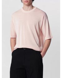 Roberto Collina - Crew Neck Ribbed Collar Short Sleeve T-Shirt - Lyst