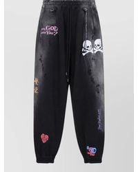 MASTERMIND WORLD - Printed Cotton Tapered Track Pants - Lyst