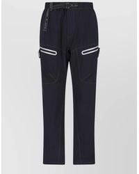 and wander - Straight Leg Belted Waist Pants Zippered Pockets - Lyst