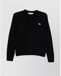 Maison Kitsuné - Wool Regular-Fit Crew-Neck Cardigan - Lyst