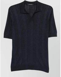 Tagliatore - Polo Shirt Short Sleeves Ribbed Collar - Lyst