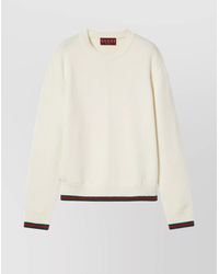 Gucci - Cashmere Wool Crew Neck Jumper - Lyst