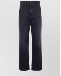 DARKPARK - Cotton Belted Loose-Fit Cropped Denim Trousers - Lyst
