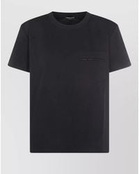 Fabiana Filippi - Short Sleeve Top Crew Neck Zip Pocket - Lyst