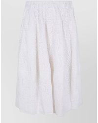 Comme des Garçons - Midi Skirt Lace Floral Balloon Cut - Lyst