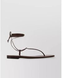 Gianvito Rossi - Nappa Leather Thong Sandals - Lyst