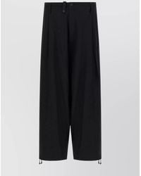 Yohji Yamamoto - Tailored Trousers With Pleated Front And Pockets - Lyst