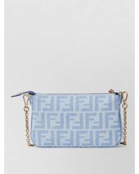 Fendi - Baguette Denim Clutch Bag - Lyst