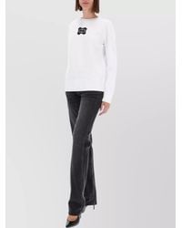 Versace Jeans Couture - Cotton Logo-Print Jumper - Lyst