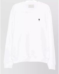 Ami Paris - Crew Neck Knit Pullover Long Sleeves - Lyst