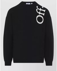 Off-White c/o Virgil Abloh - Wool Logo-Intarsia Crewneck Sweater - Lyst