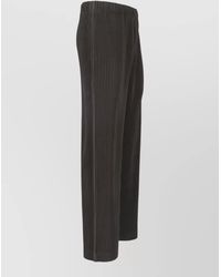 Homme Plissé Issey Miyake - Pleated Straight Leg Trousers - Lyst
