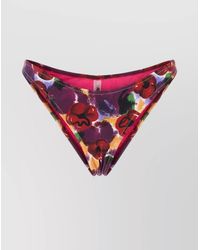 Reina Olga - Floral Print Bikini Bottom With Elastic Waistband - Lyst