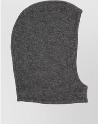 Ganni - Wool Balaclava Hat Knitted Design - Lyst