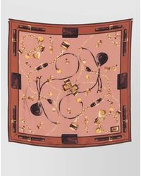Chloé - Pedington Scarf Chain Heart Buckle Square - Lyst