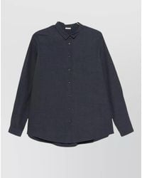 Apuntob - Slub Cotton Long-Sleeve Shirt - Lyst