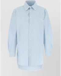 Bottega Veneta - Embroidered Oversized Shirt - Lyst