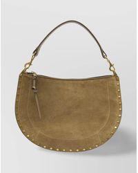 Isabel Marant - Studded Suede Shoulder Bag With Adjustable Strap - Lyst