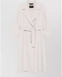 Paltò - Wool Belted Trench Coat - Lyst