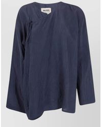 Uma Wang - Tanesha Asymmetric Knit Top Tie Detail - Lyst