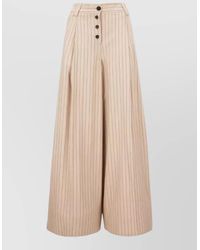 Paul Smith - Wide Leg Trousers Belt Loops Back Pockets - Lyst