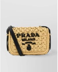 Prada - Na Viscose Shoulder Bag - Lyst